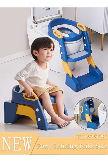 fun zone DUNISO Kids Potty Training Toilet Seat with Step Stool Ladder
