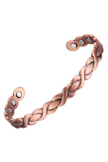 XTERRA Therapeutic Bracelet 99.99% Pure Electrolytic Copper with 6 Neodymium Magnets | Model VS868