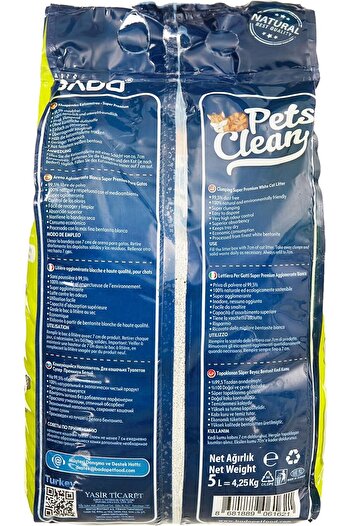 Bado Cat Litter 5L – Marseille Soap Scent – Fast Clumping, Odor Control, Dust-Free, Long-Lasting Dryness