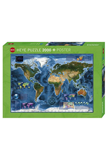 Heye Puzzle 2000 pieces Satellite Map 29797
