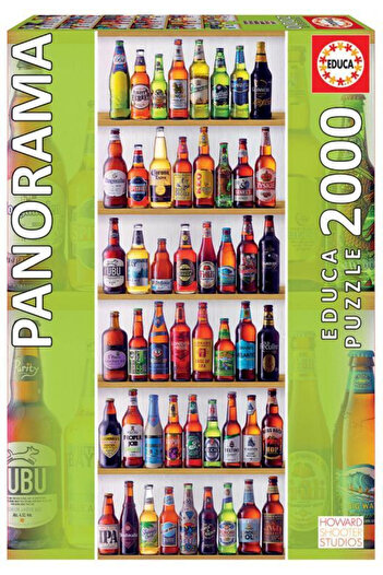 EDUCA Puzzle 2000 pieces Panoramic World Beers 18010