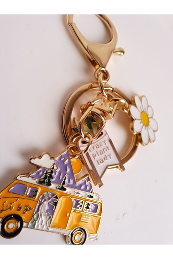 BHR AKSESUAR Altın Karavan Anahtarlık (8 cm)