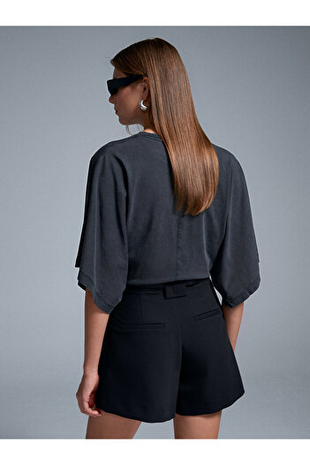 Dilvin 32207 Wide Sleeve T-Shirt-K.Anthracite