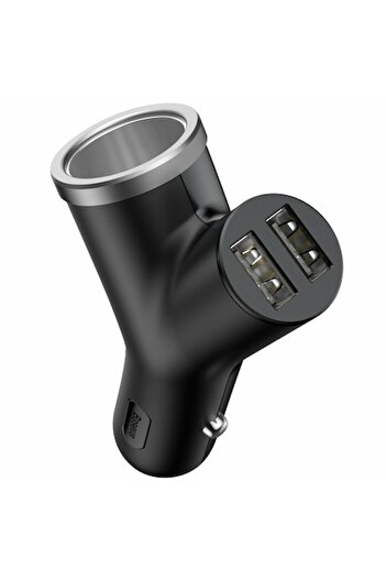 Baseus CCALL YX01 Car Charger - 2x USB, Cigarette Lighter, Polycarbonate