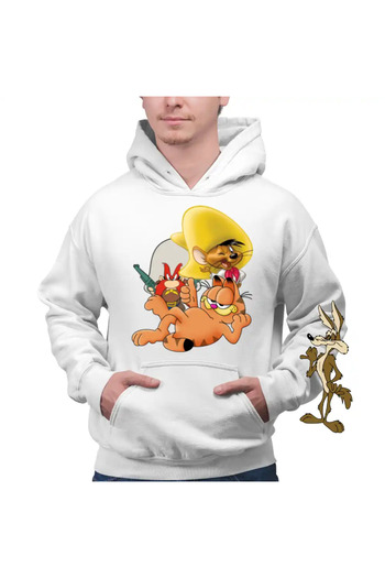 OEM Men's Hoodie Speedy Gonzales Garfield Yosemite Sam Cartoons