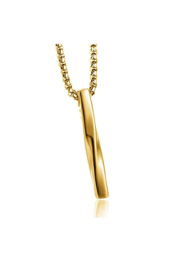 Tessero XUPING - Men's necklace with spiral pendant, stainless steel, gold