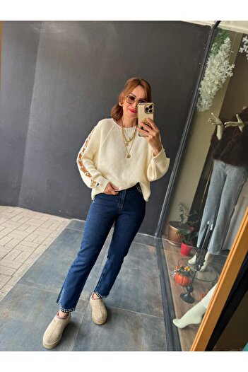 Butik Bizimlesin Beky Droplu Kazak