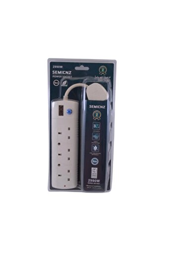 Siemens (SEMIENZ) 3-outlet power strip with 5 m cord