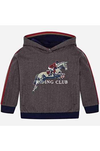 MAYORAL printed cotton hoodie