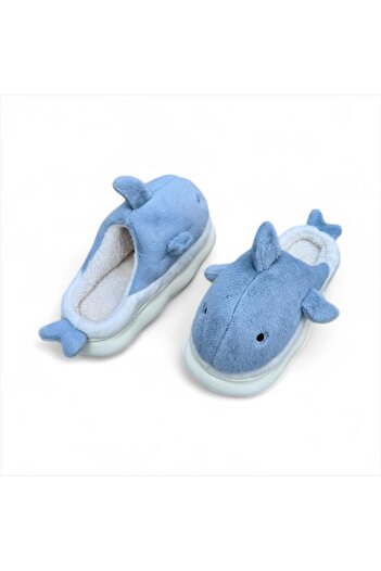 Shark Shark slippers, unisex, fur-lined inside, with thick soles