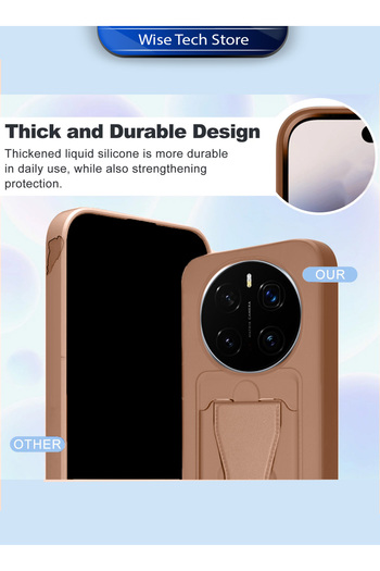 Wtech Honor Magic7 Pro 5G 2024 Silicone TPU Card Holder with Hand Grip Case Cover