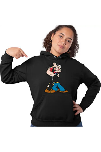 OEM Women's Hoodie Popeye the Sailor Olive Kiss Dragobete