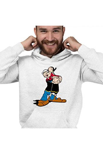 OEM Men's Hoodie Popeye the Sailor Olive Dans Valentines