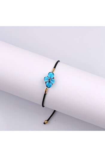 ADAMODART Kat Flower Murano Glass Beaded Bracelet