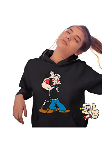 OEM Women's Hoodie Popeye the Sailor Olive Kiss Dragobete