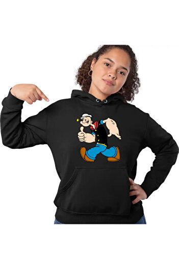 OEM Women's Sweatshirt Popeye the Sailor Captain Ship