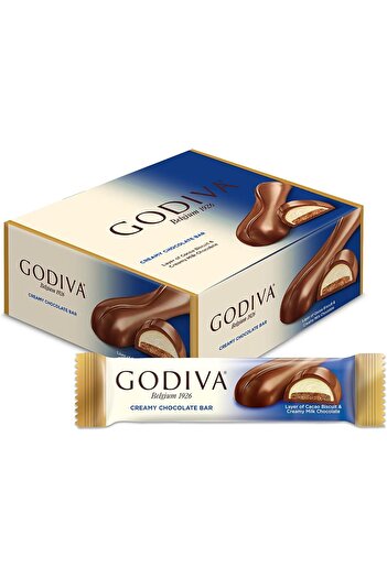 Godiva Chocolatier Godiva Creamy Chocolate Bar, 24 x 35 g, Blue