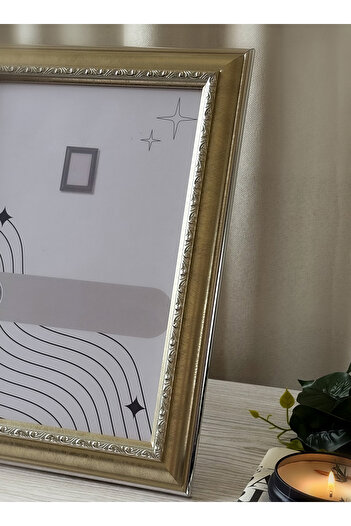 LOWHA Ornate Tabletop Picture Photo Frame with MDF Backing Includes Built-in Stand and Acrylic Front