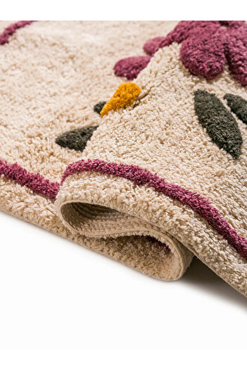 LC Waikiki LCW HOME Karışık YEBU Çiçek Nakışlı Banyo Paspası 50x80 Cm