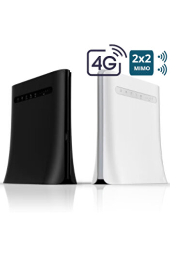 ZTE Router 4G MF286R - 300 Mbps, bandă duală, 2 SMA (alb)