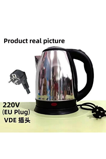 Generic Electric Kettle 2 L Stainless Steel Electric Teapot Coffee Tea Boiler 220V/230V