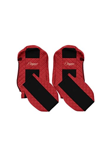 F-CORE Seat cover set Mercedes MP4 Euro 6 red
