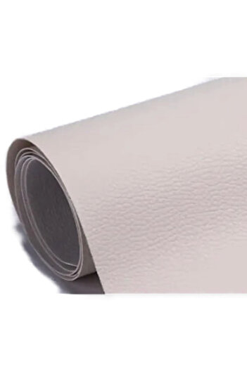 AtaPetGarden Self-adhesive roll of -leather (imitation leather) 0.75 x 2.5m WHITE Cream