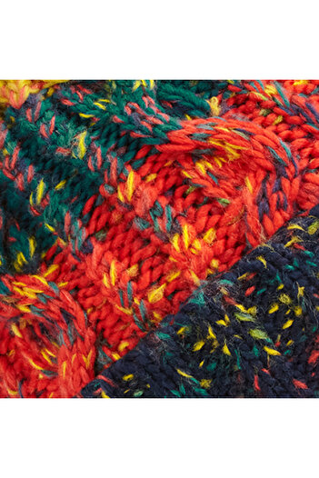 RONIC X Corks knitted lined hat, universal size, unisex, red/green/yellow