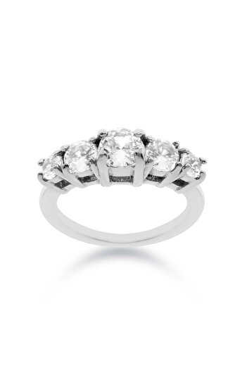 Liu Jo Fede Silver Ring - White - LJ2429