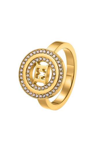 Escada Alice Ring for Women - Iconic E Signature, Crystal Accents