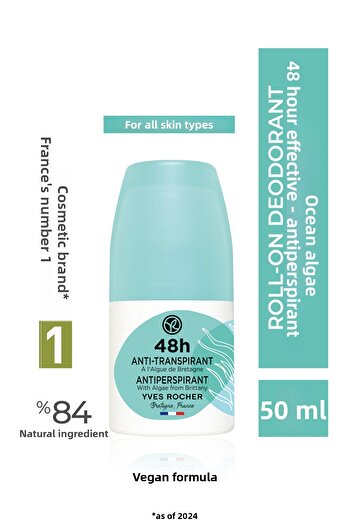 Yves Rocher Yves Rocher Deodorant 48H Antiperspirant with Algae from Brittany