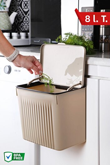 Nandy Home Functional Trash Can with Hanger 8Lt.