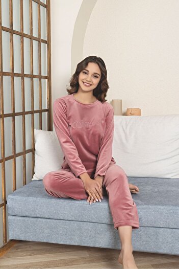 Asel Kadın Kadife Pijama Takımı