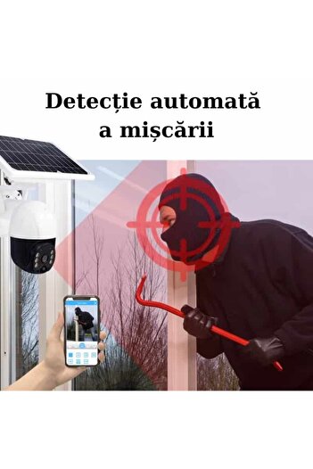 OEM Camera de Supraveghere Video cu Panou Solar - Cartela SIM 4G, 1080HD, Vedere Nocturna