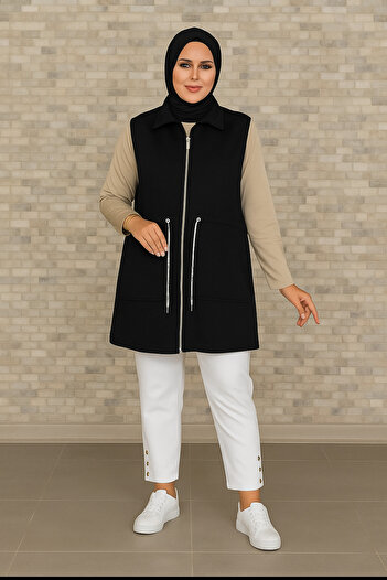 sarıdağ Modal Vest Is a Modest Vest Jacket.