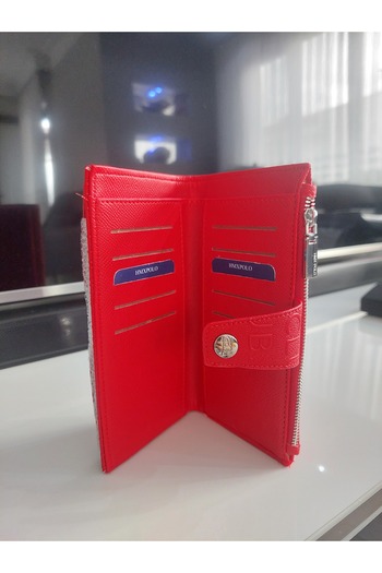 Polo Rose Red Wallet (with Phone Compartment)