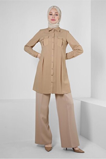 Alvina SHIRT COLLAR BUTTONED TUNIC 43855