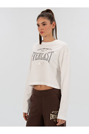 EVERLAST Γυναικείο μακρυμάνικο μπλουζάκι Bronx NYC White