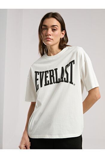 EVERLAST Ever Classics Wmn Oversize Λευκό γυναικείο T-Shirt