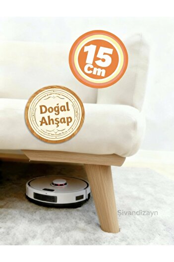 ŞİVAN DİZAYN 1. Sınıf Gürgen Ağacı Mobilya Kanepe Koltuk Tv Ünitesi Mobilya Ayakları 15 Cm Ahşap
