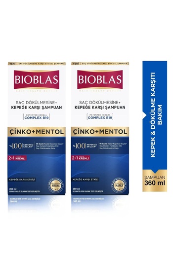 Bioblas Bıoblas 360 ml X2Pcs Effective Shampoo Against Dandruff