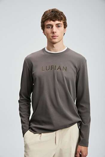 Lufian 112020057 Сара Мъжка суитшърт КАФЯВ