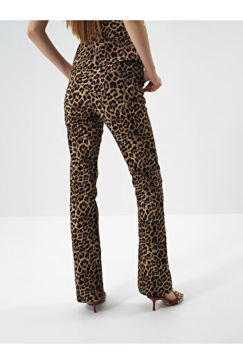Xint Kadın Camel Pamuk Dokulu Regular Fit Pantolon