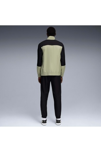 Puma Woven Colorblock Tracksuit 688173 Erkek Günlük Eşofman Takımı YEŞİL