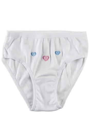Tutku Girl's White 6 Pack Panties ELF568TUT08216
