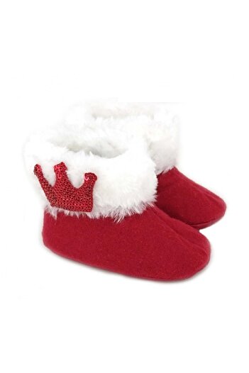 LOVE MAXX Crown-Detail Slippers Red