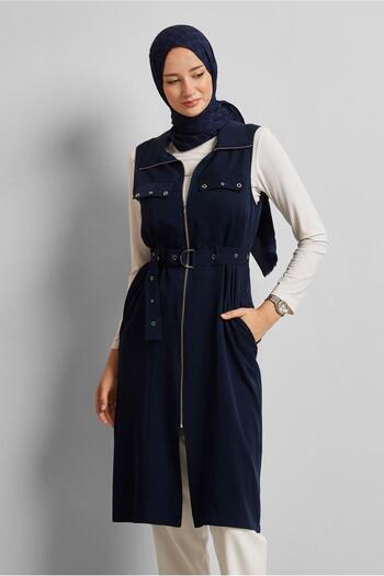 Alvina Belted Lyocell Vest 45645