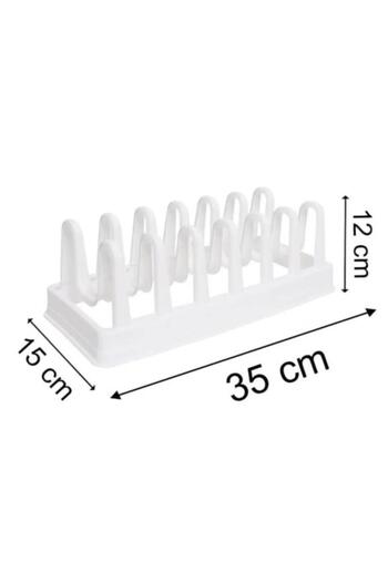 Keyfi Sepet 1 Piece Pot Lid Organizer - 6 Compartment Pot Lid Cabinet Organizer Lid Organizer