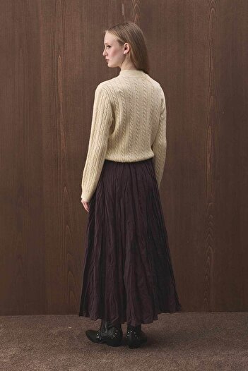 Hooopstore Καφέ φούστα Boho Crash