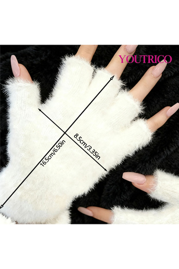 Youtrico Plush Cut Finger Gloves
